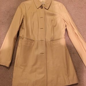 Banana Republic leather coat